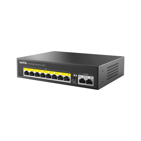 NETIS 8 Ports Fast Ethernet POE Switch P110C - Image 2
