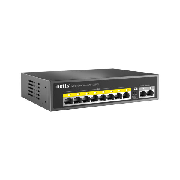 NETIS 8 Ports Fast Ethernet POE Switch P110C - Image 3