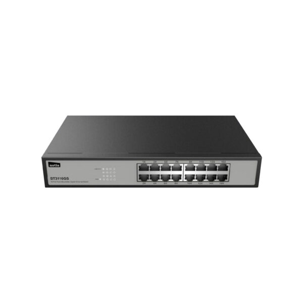 NETIS 16 Ports Gigabit Ethernet Switch Rack-Mount ST3116GS