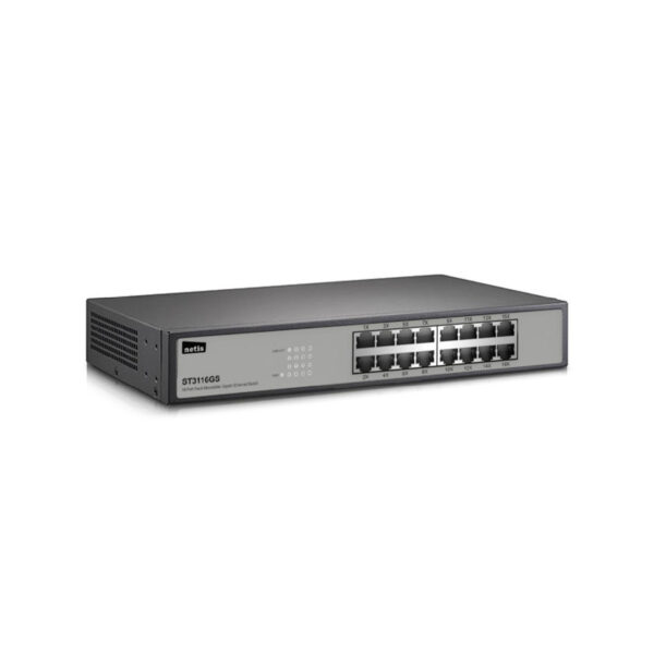 NETIS 16 Ports Gigabit Ethernet Switch Rack-Mount ST3116GS - Image 2