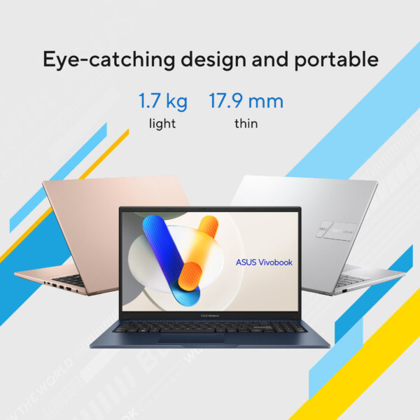 ASUS X1504VA-NJ121W i7 1355U/16GB DDR4/512GB SSD/15.6" FHD/WIN11H/QUIET BLUE/EA 90NB10J1-M00T40 - Image 5