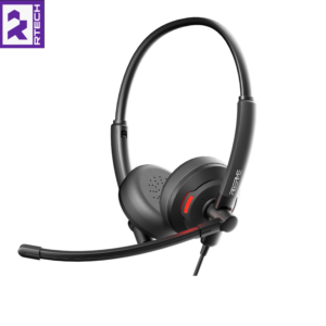 FIBERME FCH7110D Duo - USB Headset with Dual Mic ENC - AI Noise Cancellation