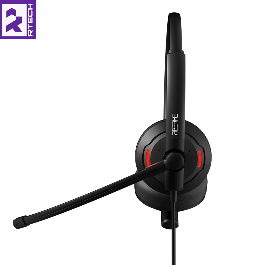 FIBERME FCH7110D Duo - USB Headset with Dual Mic ENC - AI Noise Cancellation - Image 2
