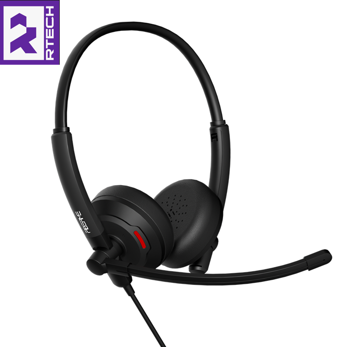 FIBERME FCH7110D Duo - USB Headset with Dual Mic ENC - AI Noise Cancellation - Image 7
