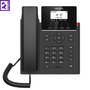 FIBERME FAP2714P Essential IP Phone – 4 SIP Accounts – 2.4″ Backlit LCD Screen – Dual 100Mbps Ethernet Ports – Integrated PoE