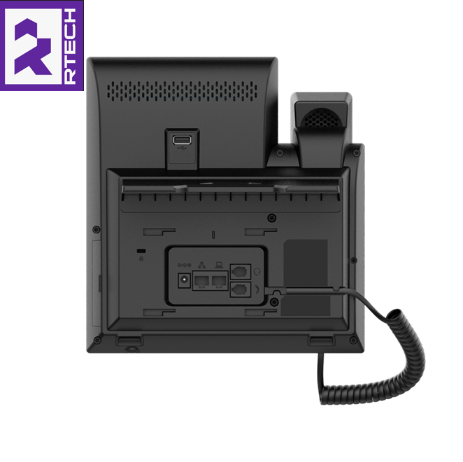 FIBERME FAP2760 Enterprise IP Phone – 20 SIP Accounts, 4.3″ Color Screen, Dual Gigabit Ports with PoE - Image 2