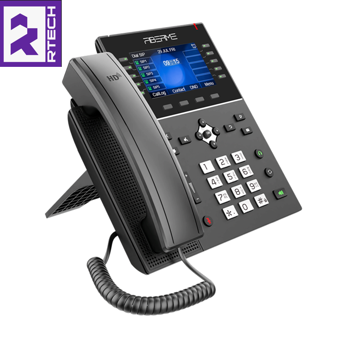 FIBERME FAP2760 Enterprise IP Phone – 20 SIP Accounts, 4.3″ Color Screen, Dual Gigabit Ports with PoE - Image 6