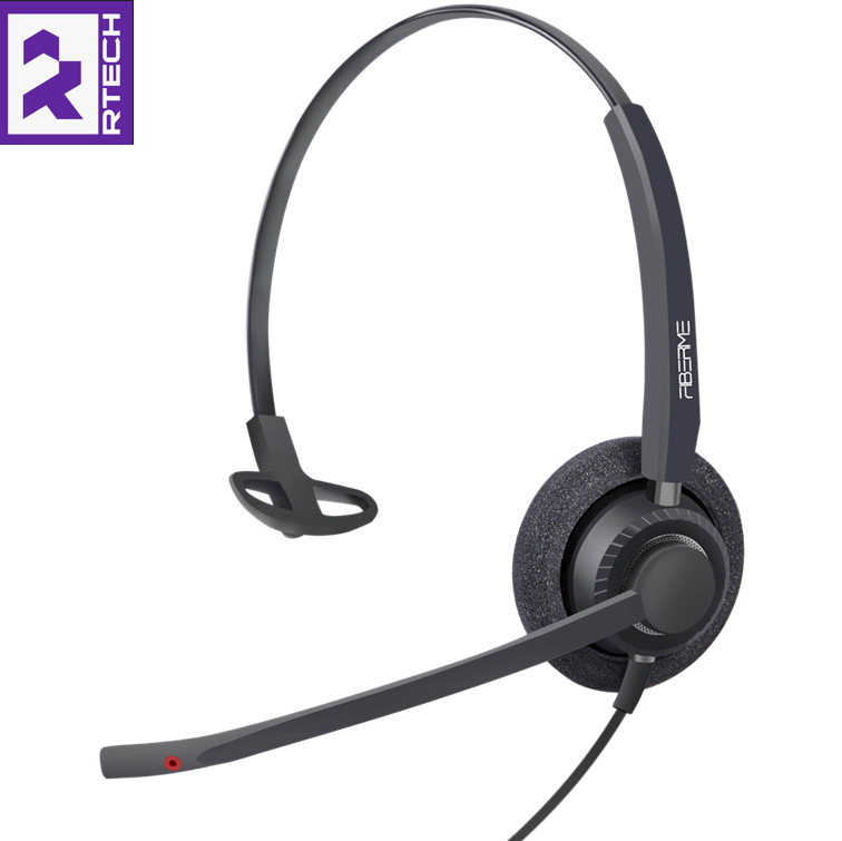 FIBERME FCH7303D Duo USB Headset with Dual Mic ENC AI Noise Cancellation - Image 5
