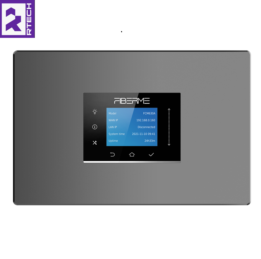 FIBERME FCM630A VoIP PBX- 250 Users- 50 Concurrent Calls- Dual Ethernet Ports. Call Reporting- Call Statistics- Recording