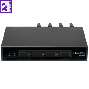 FIBERME FGX4508G GSM Gateway- 8 SIM Cards- 2G- Dual Ethernet Ports- Hot Swap- Voice and SMS