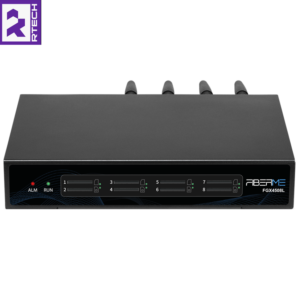 FIBERME FGX4508L GSM Gateway- 8 SIM Cards- 4G- Dual Ethernet Ports- Hot Swap- Voice and SMS