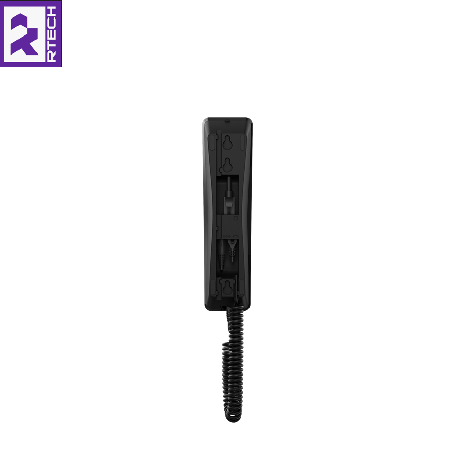 FIBERME FHP701 Compact IP Phone – 2 SIP – Black Color – Desktop / Wall Mount – Single 10/100 Ethernet Port - Image 2