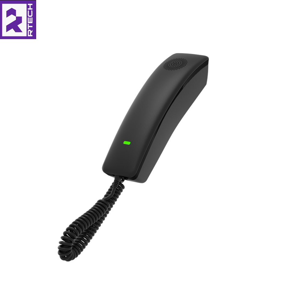 FIBERME FHP701 Compact IP Phone – 2 SIP – Black Color – Desktop / Wall Mount – Single 10/100 Ethernet Port - Image 5