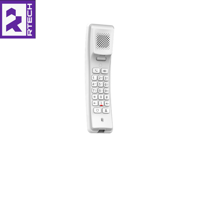 FIBERME FHP702 Compact IP Phone – 2 SIP – White Color – Desktop / Wall Mount – Single 10/100 Ethernet Port - Image 4