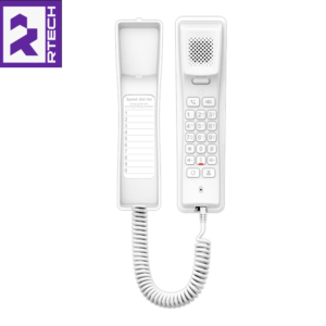FIBERME FHP702 Compact IP Phone – 2 SIP – White Color – Desktop / Wall Mount – Single 10/100 Ethernet Port