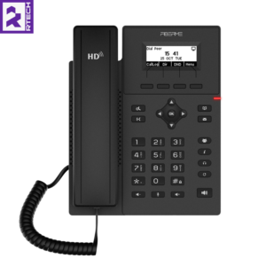 FIBERME FAP2710G Essential IP Phone  2 SIPs  2.3 LCD Screen with Backlit  Dual 1Gbps Ethernet Ports  Integrated PoE